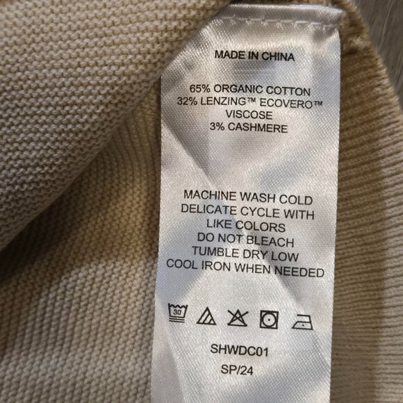 Quince Cotton Cashmere Sweater Lot Of 2 Womens Sz Large Link Stitch Dolman EUC - Picture 6 of 12